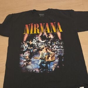 NIRVANA Black Tee with Vibrant Graphic